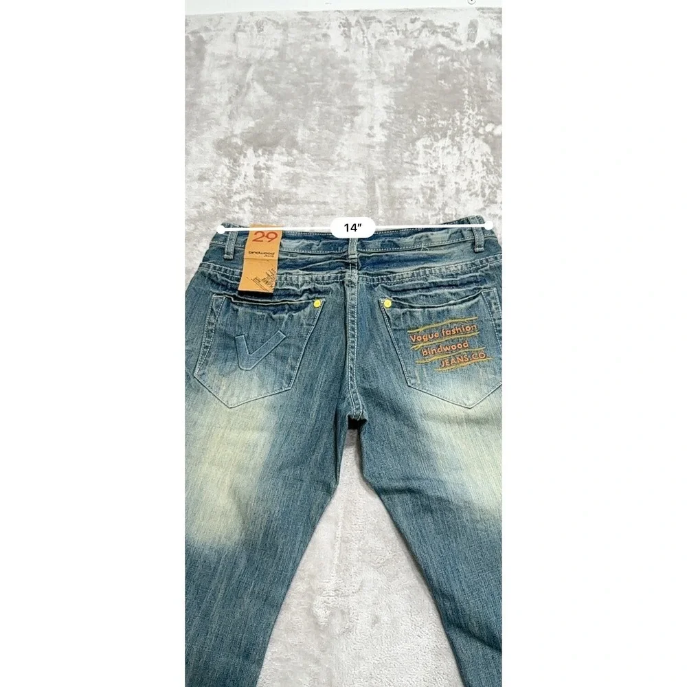 Vintage Bindwood Denim Capris NWT McBling Cyber Grunge Cropped Jeans 29 NWT